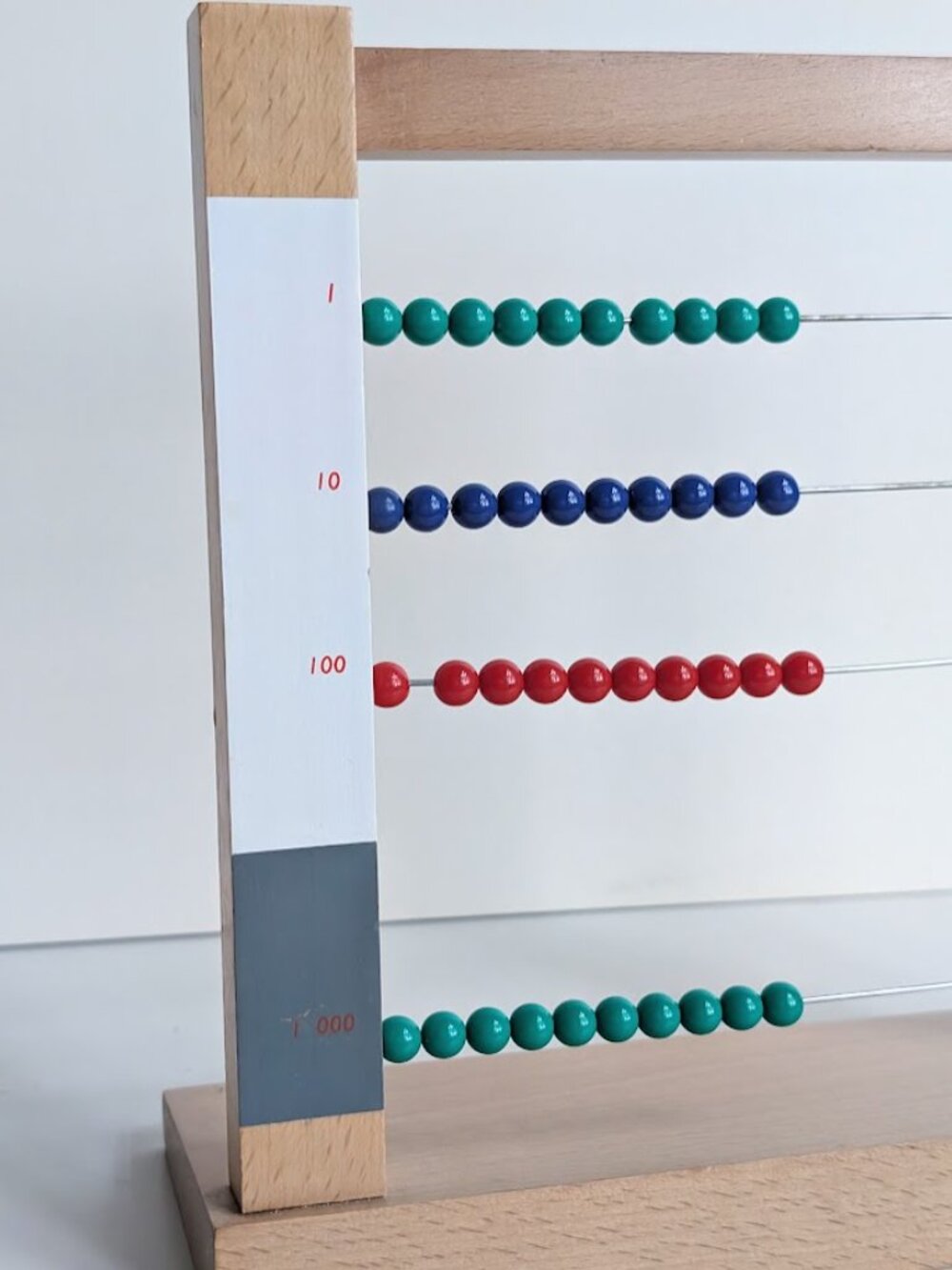A-Montessori Small Bead Frame Wooden Math Abacus Educational Learning Toy - Picture 3 of 16